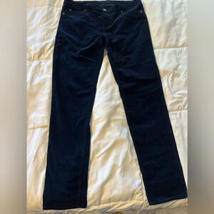 Kut From The Kloth Womens Diana Corduroy Pants Navy Stretch Skinny Size 16